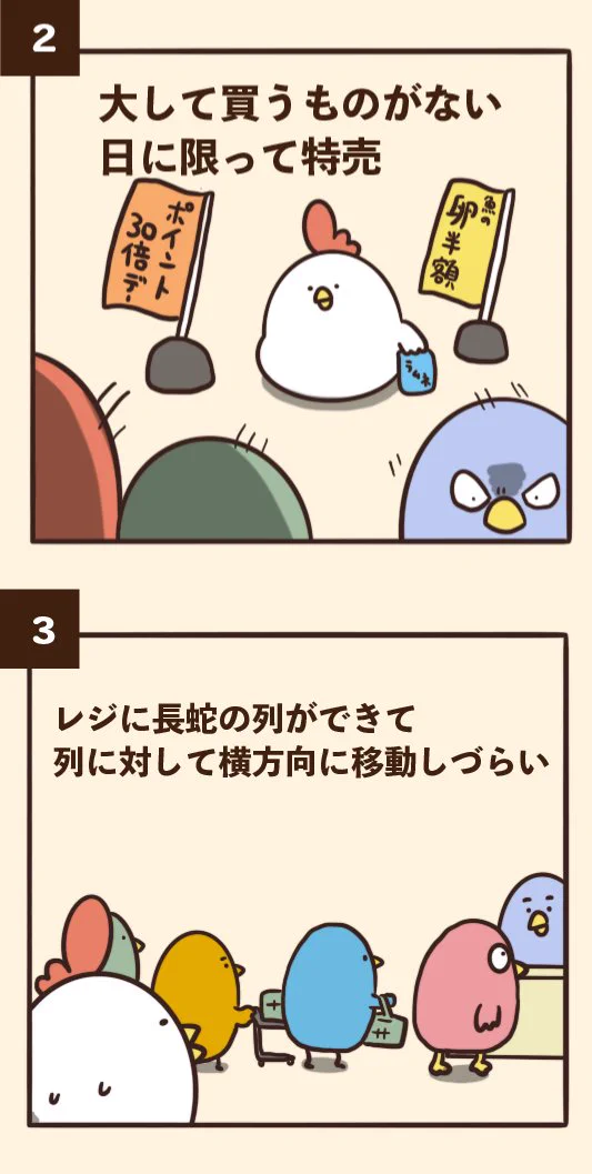 スーパーマーケットでありがちなこと。身に覚えのあることばかりでした。