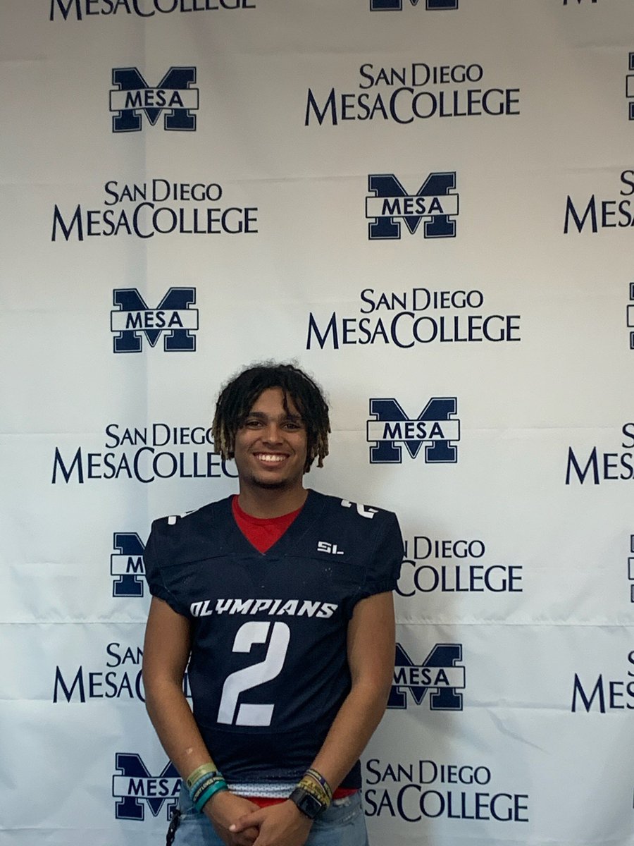 j2_millz's tweet photo. Beyond Blessed and Proud to say that I have committed to San Diego Mesa College to continue my education and my athletic career! @SDmesafootball @CoachJMc32 https://t.co/ekr5sb6foQ