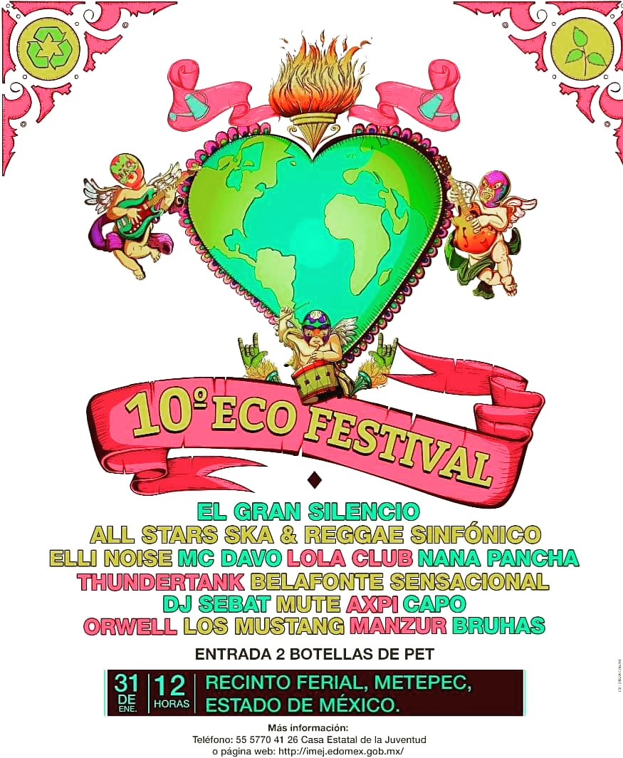 habitantesdrock's tweet photo. Solo dos botellas de PET cuesta la entrada para el 10 aniversario del #ecofest
@_ElGranSilencio @allstarsska&amp;Reggae @ellinoiserock  @mcdavoo @LolaClubMx @nana_pancha @thundertankband @holabelafonte @djsebat @mute @axpi @capo @orwell @losmustang @manzur @bruhas https://t.co/S2h4hQ6yPl
