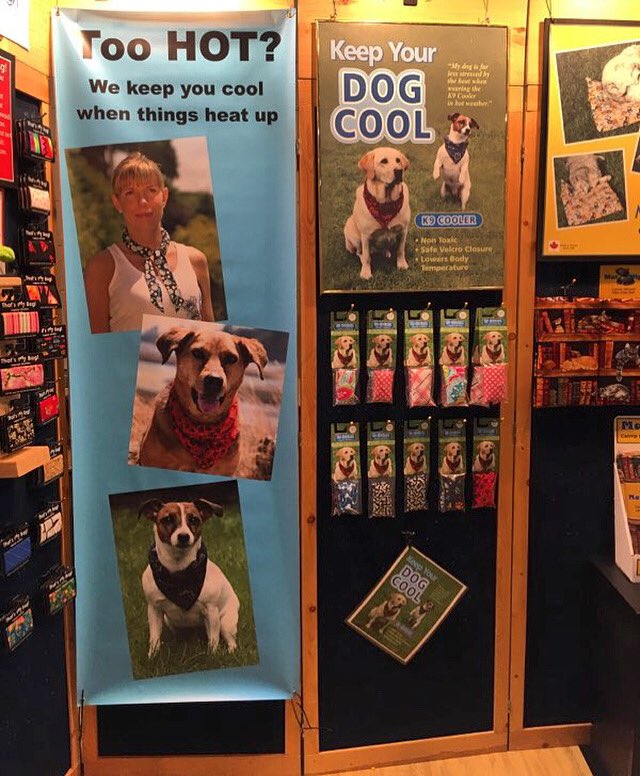 PracticalTanya's tweet photo. Day 3 TORONTO Gift Fair is done ✅ Visit us in Booth 3917 until Jan 30. Check out our popular K9 Coolers that keep your dog cool 🐶🥵
#madeincanada #K9Cooler #coolingproducts #dogcoolers #dogproducts #keepyourdogcool #TOGiftMkt #TOGiftFair @CanGift https://t.co/IyQZJ1WzNz