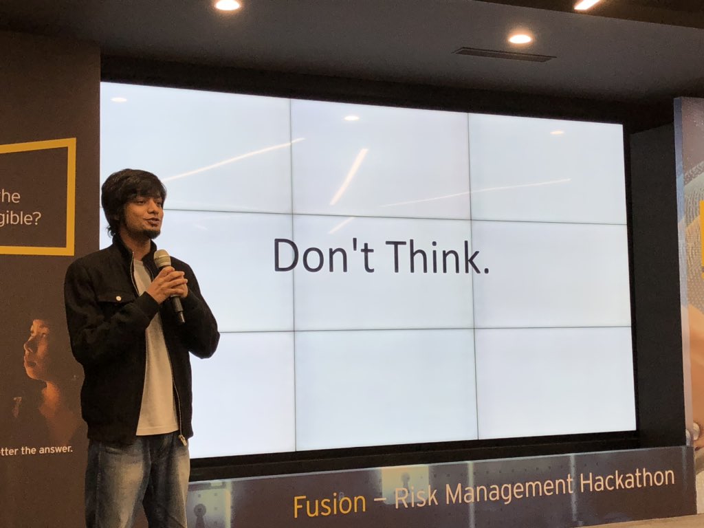 nycbmp's tweet photo. @varun067 inspires #innovation @EYnews with wise words. Are you over thinking or choosing the uncomfortable option and missing opportunity? https://t.co/3Qhoc4It7B