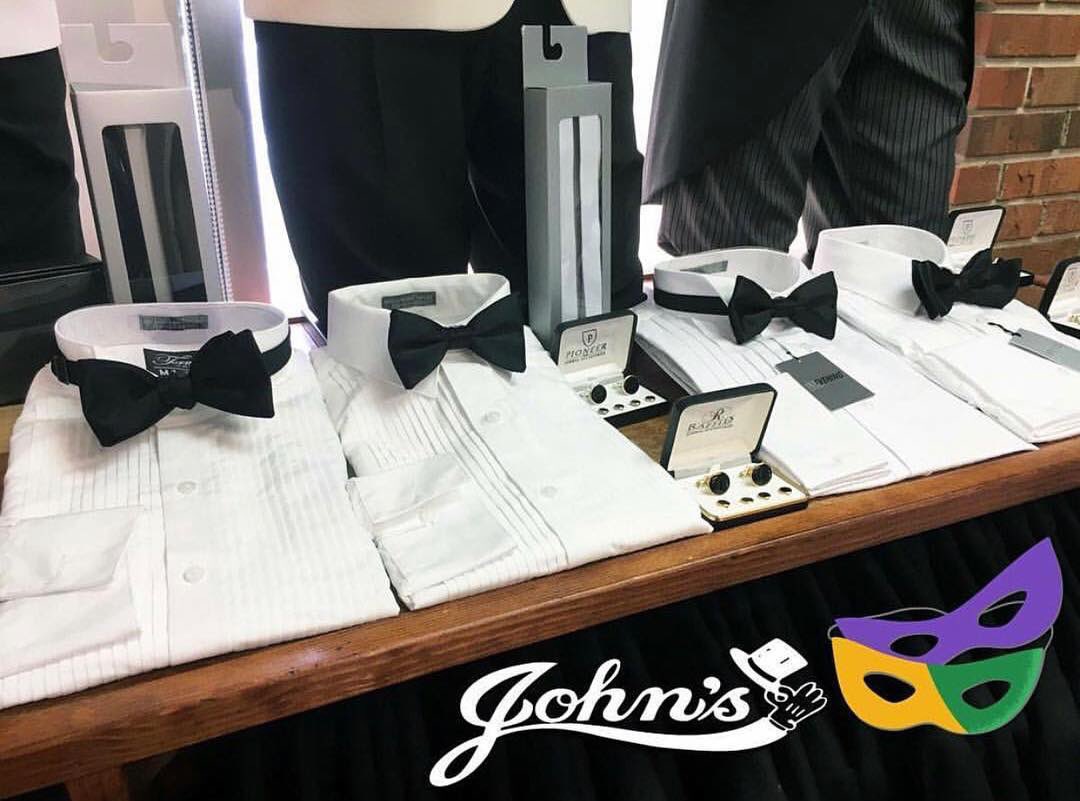johnstuxedos's tweet photo. We've got your tuxedo for the ball! All of our tuxedos are in-stock and alterations are done on site. See our Mardi Gras Special here: https://t.co/6R2sjzFgM4

#tuxedo #MardiGras #carnivaltime #mensaccessories #mensfashion #cufflinks #neworleansmenswear #blacktie https://t.co/J15sk1mE1W