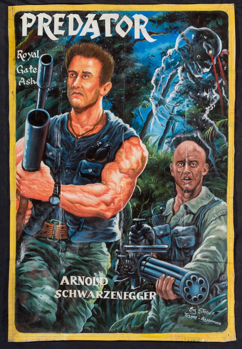 justinherber's tweet photo. @SheaSerrano @SheaSerrano Ghana movie poster artists. https://t.co/RolQvMGrHg