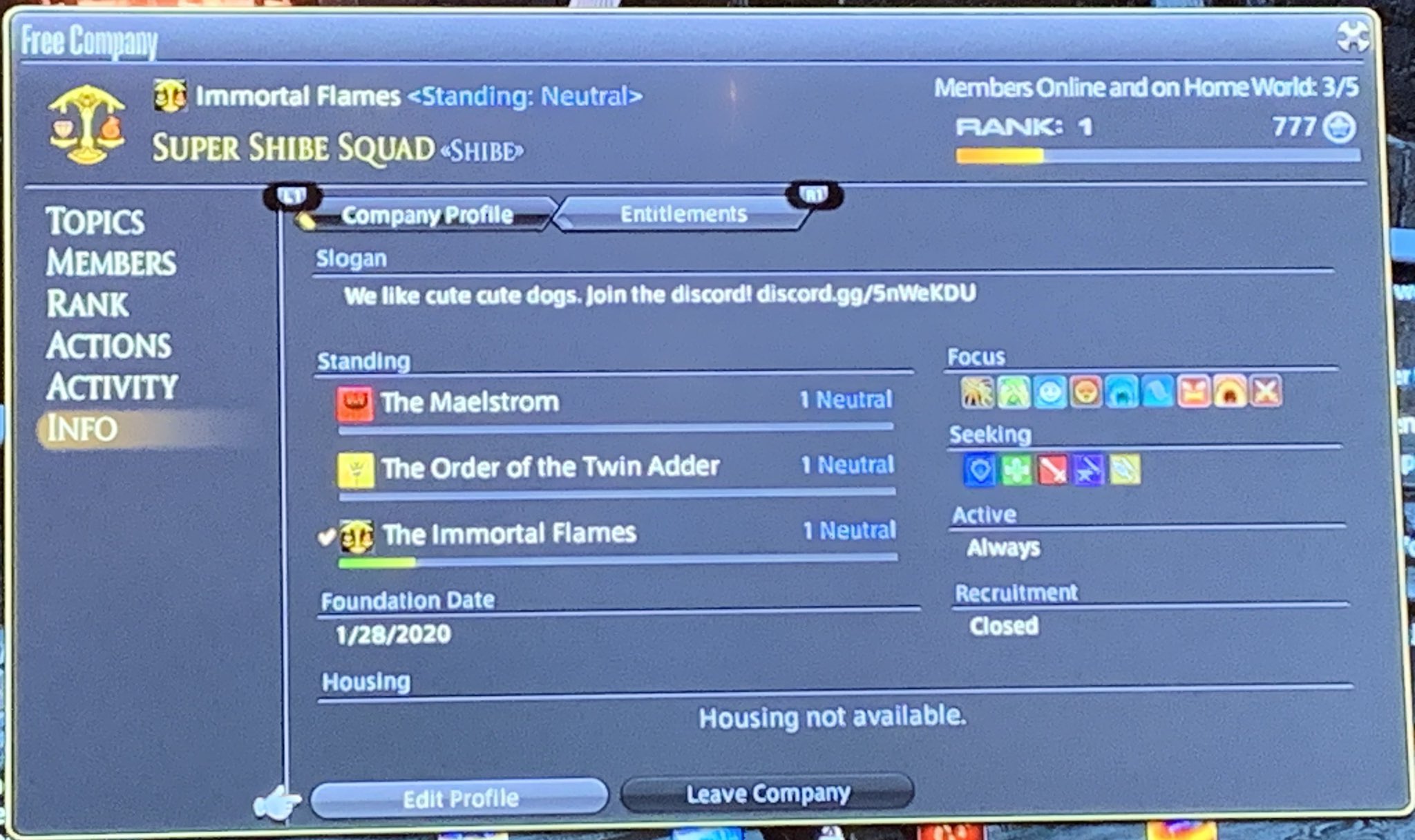 Myles Middy Ffxiv 5 31 Spoilers On Twitter Our Fc Is Now A Go If Anyone Wants To Join We Re On Primal Lamia