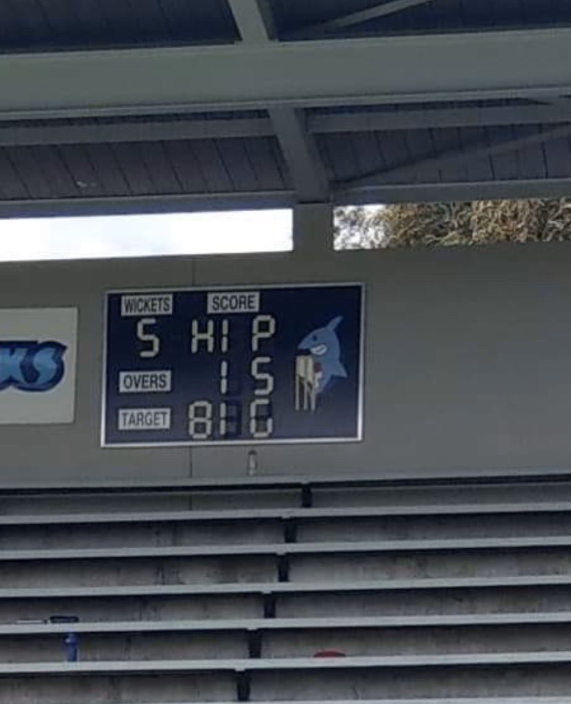 Our Gummy Sharks pay reference to <a href="/Tagla09/">Ben Targett</a> on the scoreboard at today’s Sharks holiday camp!