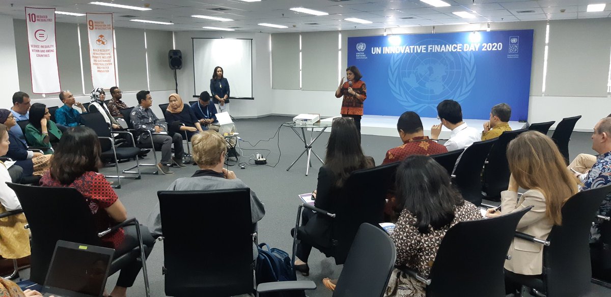 Today is ' #innovativefinance Day for the UN Dvpt. System in Indonesia' 
#UNDP Lab welcomes RC & 50 colleagues from UN agencies to discuss innovation, finance 4 dvpt and #SDGs. A concrete way to implement UN reform & a good illustration of the platform role of our Lab. @ASteiner