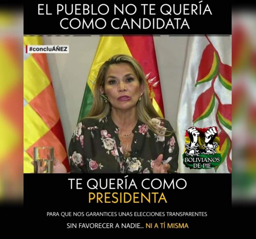 ArianyHamel's tweet photo. @JeanineAnez https://t.co/b9tBcqOqVk