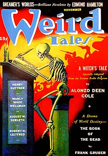 SumPunkWhoCares's tweet photo. #HorrorPublications:#PulpFictionZine:#WeirdTales:
Left:November 1941:Right:July 1945:
The magazine that published tales by greats like #HPLovecraft, #RayBradbury, #ClarkAshtonSmith, #AugustDerleth &amp; many others. https://t.co/vHqbCwPBpE