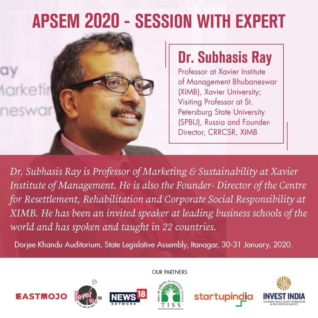 apsem2020's tweet photo. To continue with our #MeetTheExpert series, we are pleased to announce Dr. Subhasis Ray as one of the speakers for #apsem2020

Dr. Ray will be speaking on “Value of Research and Marketing for Social Enterprise” at #Apsem2020
See you all there ☺️ #startupindia #investindia https://t.co/wfm37MBLWs
