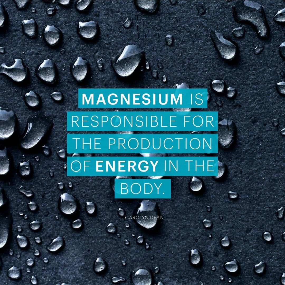 Constantly feeling sluggish, tried or have low energy? 👎🏼💤⠀
Magnesium is required to produce &amp; store your body's energy. So, you only have to imagine what would happen to your energy levels when your Magnesium intake is low...⠀