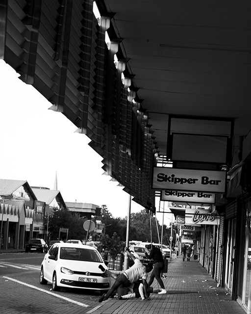 Colleagues fooling around while waiting for knock off time.