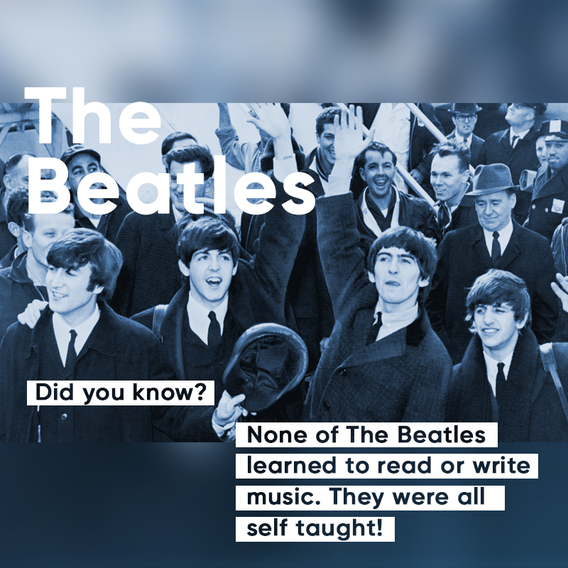 #DidYouKnow that NONE of <a href="/thebeatles/">The Beatles</a> could read or write music? 
What other famous artists can you name that can't? 🎵

#WednesdayWisdom
