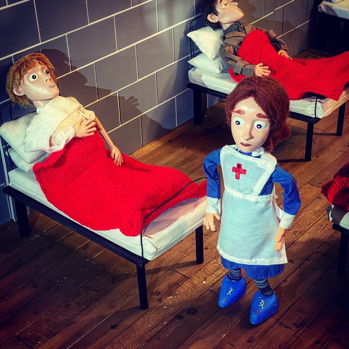 twinvision's tweet photo. #behindthescenes  #MedicalMavericks #stopframe #animation #francesivens #royaumontabbey #surgeon #orthopedics #operatingtheater #soldier #warinjury #3dprinting #ww1 #patients @alderhey funded by @HeritageFundUK @HeritageFundNOR #twittercool #twitterlike https://t.co/Z4iqovW081