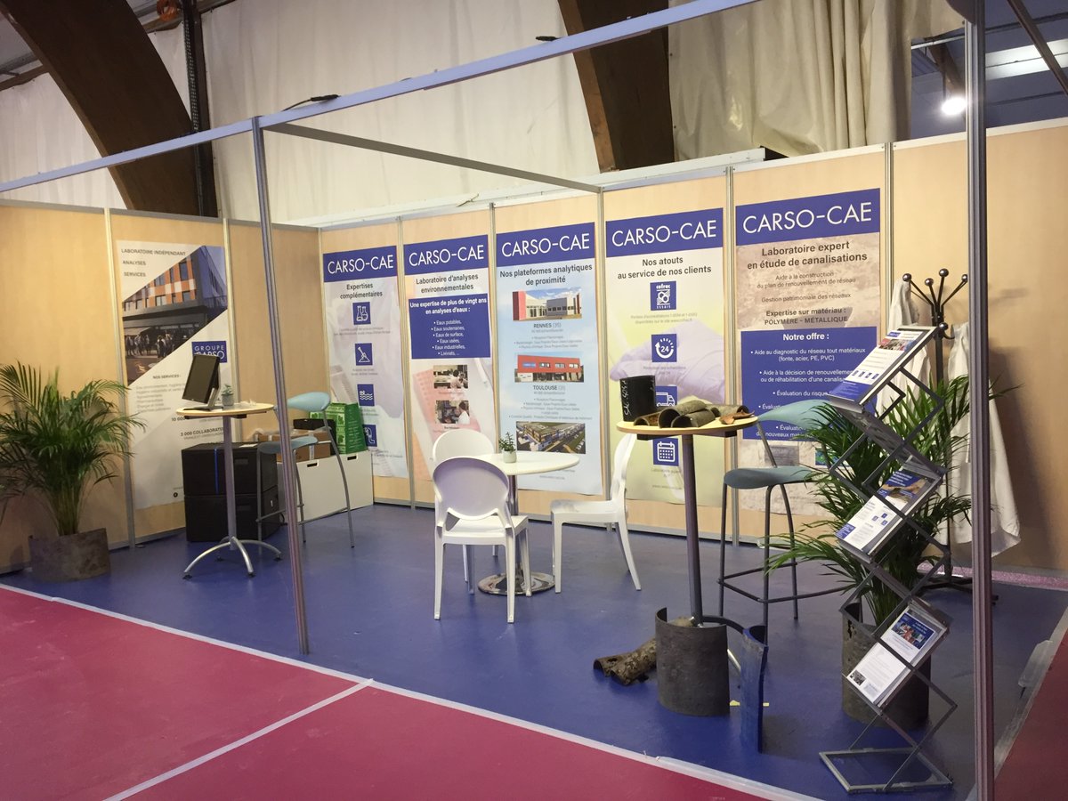 Début aujourd'hui du Carrefour de l'Eau à #Rennes. Retrouvez notre filiale CARSO-CAE sur son stand 541/Hall 3. Venez nombreux découvrir nos prestations analytiques. #CGLE <a href="/CarrefourEau/">Carrefour de l'Eau, une marque idealCO</a>