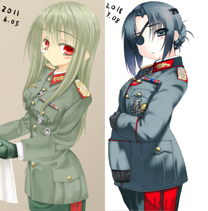 「#画力ビフォーアフター
いろんな比較 」|様塚麻汐のイラスト