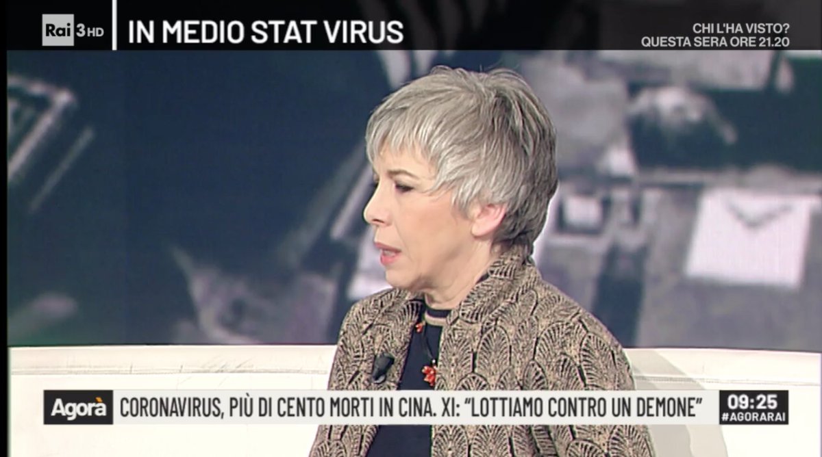 Sono impressionata da come la Cina stia affrontando il #Coronavirus, una drasticità estrema. Siamo di fronte ad un governo che per salvaguardare la salute dei propri cittadini, sacrifica punti di PIL. Una grande dimostrazione. #Agorarai