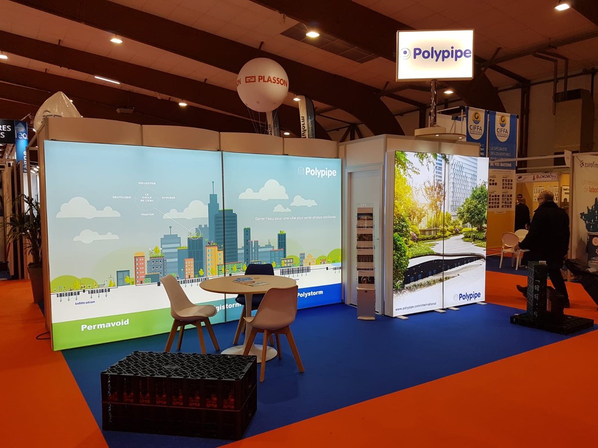 Polypipe_Int's tweet image. The #polypipeinternational team are ready on day one of the #Rennes Water Management expo.  Come and meet the team in Hall 5 Stand N°72 Carrefour des Gestions Locales de l'Eau | 29 &amp;amp; 30 janvier 2020
#watermanagementsolutions #greenurbanisation 
#CarrefourdesGestionsLocalesdelEau