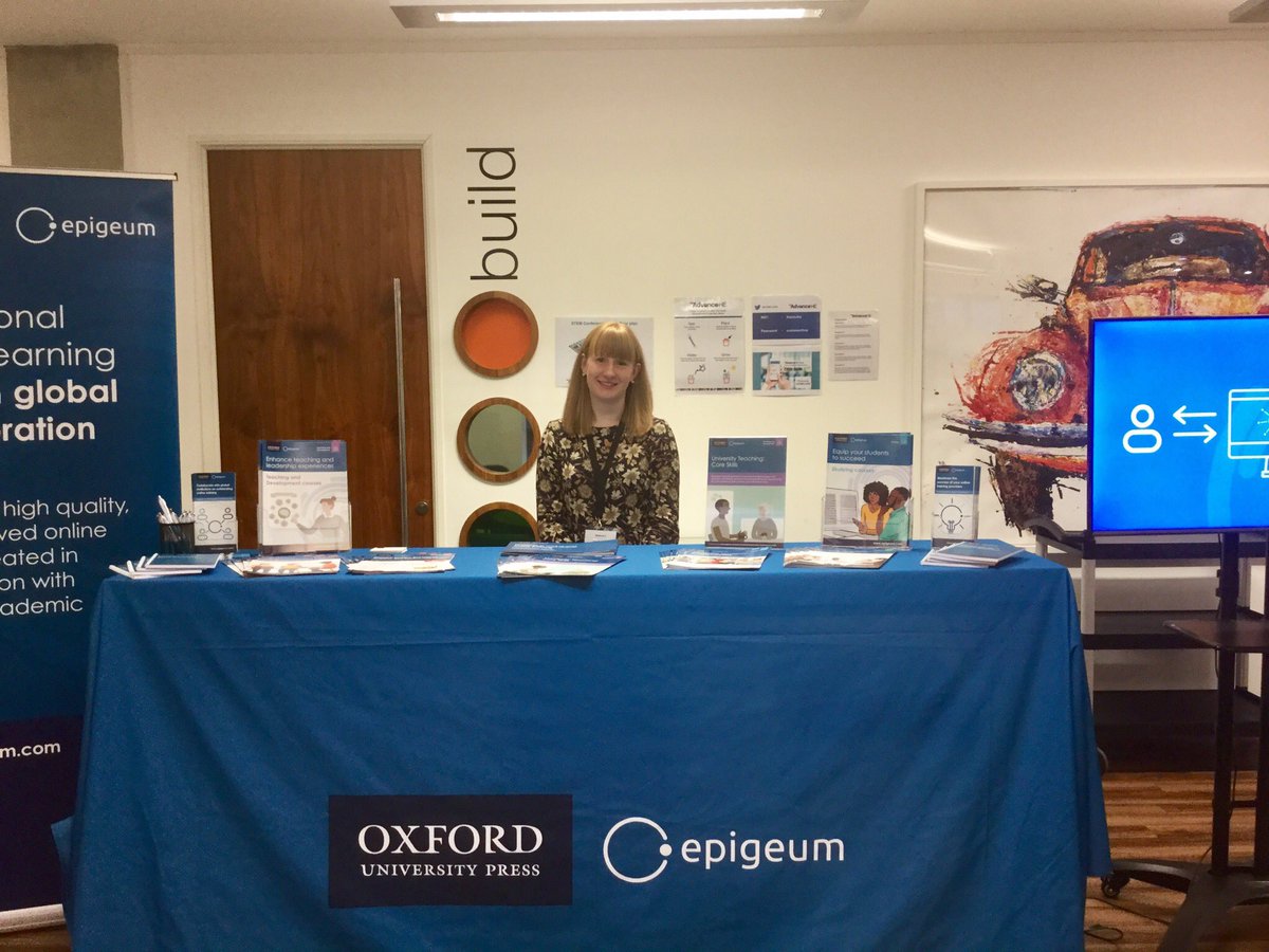 Epigeum's tweet photo. We’re at the @advanceHE STEM Conference 2020 in Manchester and our Commissioning Editor Kat is taking over for day one. Kat is behind our ‘University Teaching: Core Skills’ programme. Find out more at our stand. #STEMConf2020 https://t.co/f0tWQOd6jY