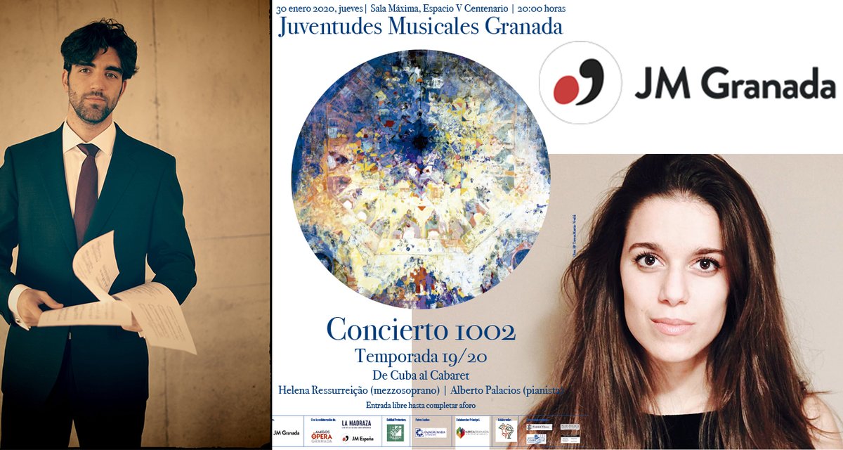 PTVGranada's tweet photo. #Granada | .@jjmmgranada organiza el jueves 30-Ene el concierto "De Cuba al cabaret", con #HelenaRessurreição y #AlbertoPalacios , en Espacio V Centenario (Antigua Facultad de Medicina) 20.00h. Entrada gratuita hasta completar aforo. 🔴Más ▶️https://t.co/Ip2pXhv3IQ https://t.co/g5KTCyflNV