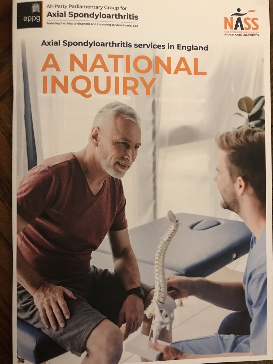 NASSchiefexec's tweet photo. Look out for @ZoeClarkOsteo and I on Channel 5 News this evening as we talk about the urgent need to reduce delays to diagnosis in axial SPA, and our new Parliamentary report https://t.co/NBBZfVKeuw
