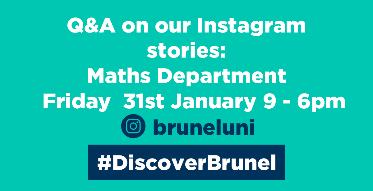 Brunel Mathematics tweet media