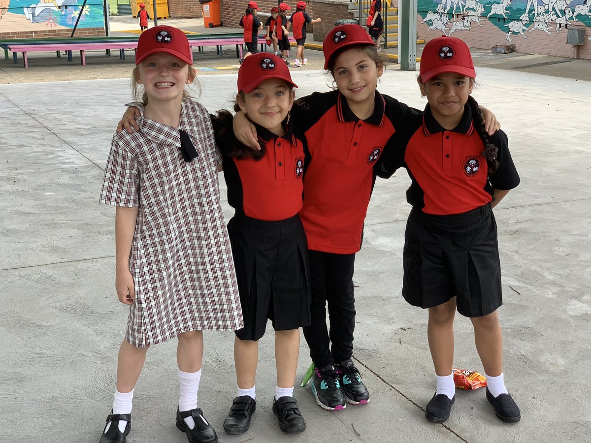 MillerPS2168's tweet photo. How amazing do we look in our new uniform? What a way to welcome in 2020. @sellouise @reneetongMPS @Teacher_2_Mum @NSWEducation https://t.co/Z4SI4LwDZy