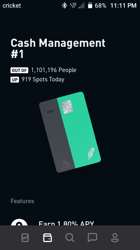 USAFirstGamer's tweet image. #RobinhoodApp #CashManagement