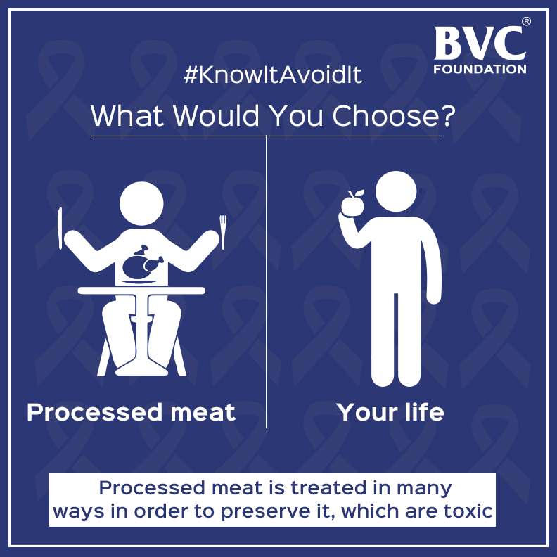 BVCFoundation's tweet photo. Who can resist consuming the nice sausages? But knowing that it can be fatal for your life, you have to take a stand and say a no to it.
#BVCFoundation #CSR #CancerAwareness #SaveLives #StayHealthy #KnowItAvoidIt #Meat #Preservatives https://t.co/loBJhIsCYE