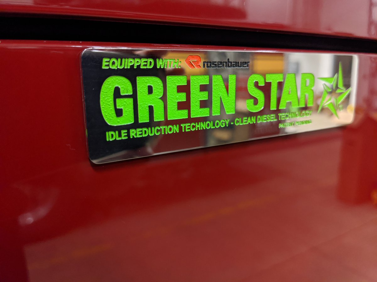 You may notice our new Engine and Tower sound quieter on most scenes. That is because they have a new feature called  Idle Reduction Technology (IRT).  Green Star IRT saves fuel, lowers emissions, reduces maintenance costs, and prolongs the life of the apparatus.