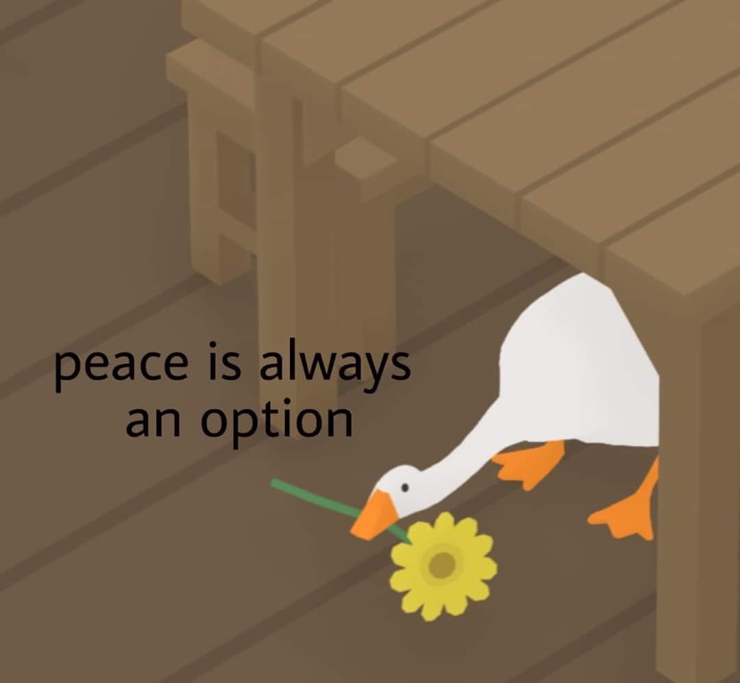 untitled goose game peace was never an option untitled goose game peace was never an option