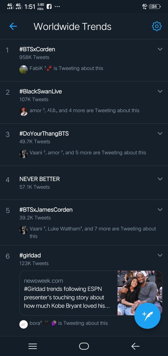 jeonrevamonte's tweet photo. NEVER BETTER

AMI? U OKAY?💜

Ami? Trend these💜
#BTS 
#BTSxCorden
#BlackSwanLive
#DoYourThangBTS
#7Swans https://t.co/XUV6N1dbIH
