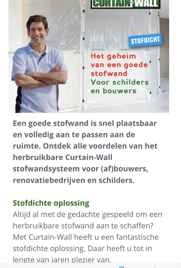 Het geheim van een goede stofwand ? <a href="/ProCoatingsNL/">ProCoatings</a>