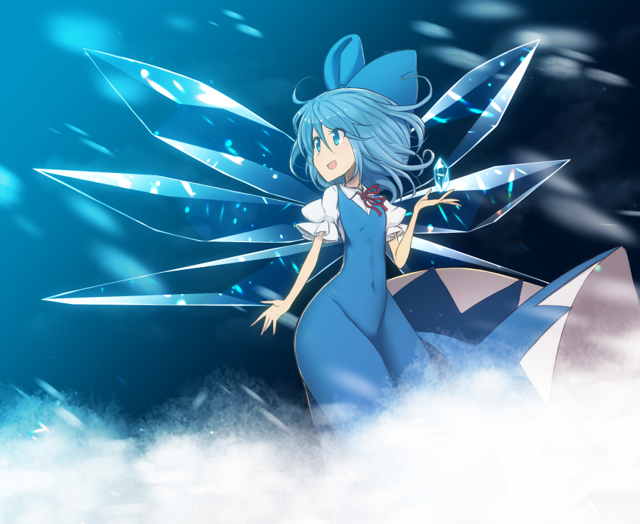 チルノ(東方Project) 「#画力ビフォーアフター  2008年→2012年→2015年→2019年 」|クレセント＠skebリク募集中のイラスト