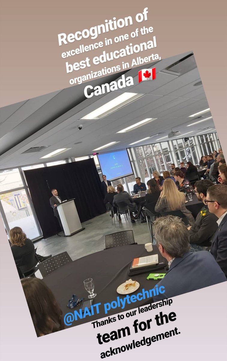 MehdiZahed's tweet photo. I am thrilled by the great ceremony held @NAIT today to acknowledge high quality staff. @NAITSciTech #naitarchtech #nait #naitisgreat students nominee for excellence of instruction and teaching πβπ¨π¦ #Architectural_Technology https://t.co/IlXEdatvWC