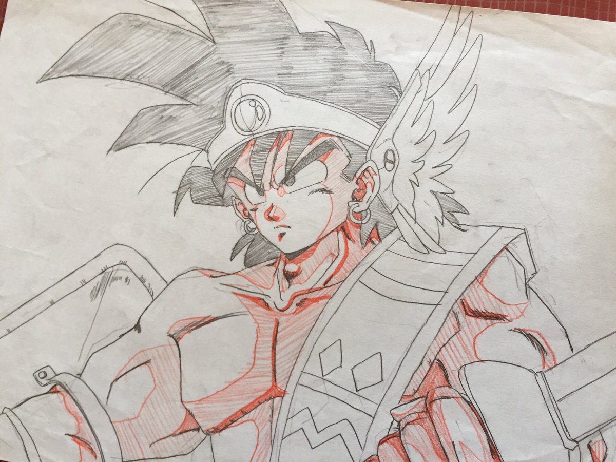 ドラクエ 画力ビフォーアフター 高校時代 現在 ドラクエ絵比べ 高校時代ではかなり頑張 Yazwoのイラスト