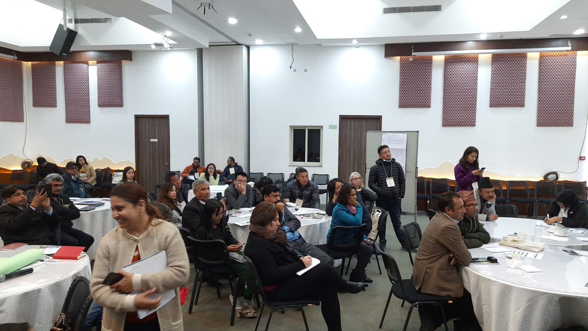 nankimann's tweet photo. Great discussion on gender equality 4 #ClimateAction. Evidence suggests women leaders pass more ambitious climate policy. And women led enterprises are more #sustainable. So what needs to be done to strengthen the capabilities of men? #ReframeGender #ResilientMountainSolutions https://t.co/H3CvI8My1l