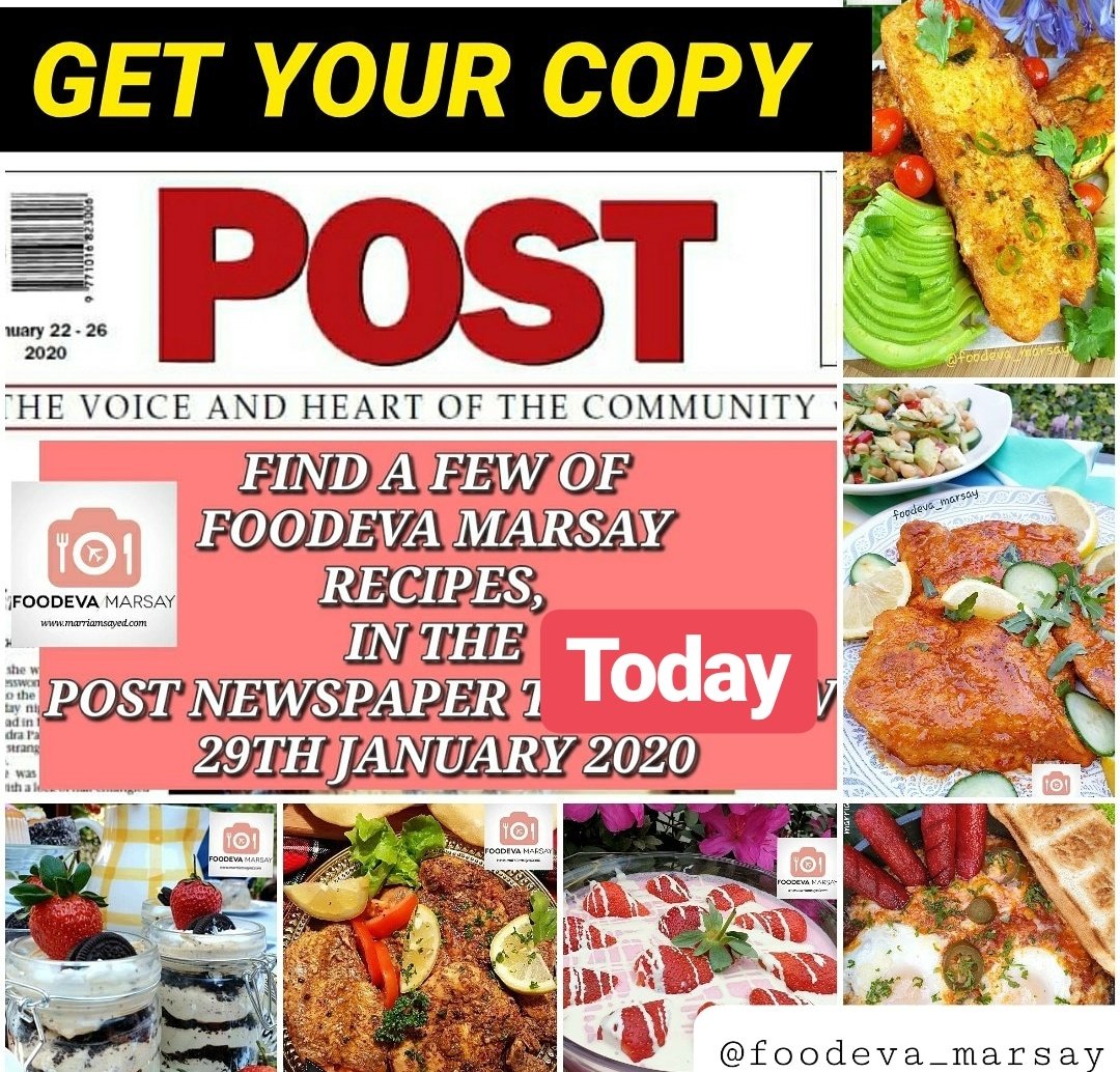 foodeva_marsay's tweet photo. GET YOUR COPY!#postnewspaper
Excited much. #alhamdulillah .
Just another little achievement for me and my Foodeva Marsay Blog. A few of my recipes to be featured in the POST NEWSPAPER, TODAY 29th JANUARY 2020. 
REMEMBER ME IN DUAS #foodevamarsay #foodblogger #lifestyleblogger https://t.co/izl0pKlHEg