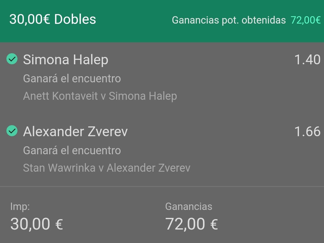 JokerTips3's tweet image. ¡SEGUIMOS!

Otra mañana más que ganamos dinero con el Open de Australia.

¡Esta tarde tenenemos copa del rey!