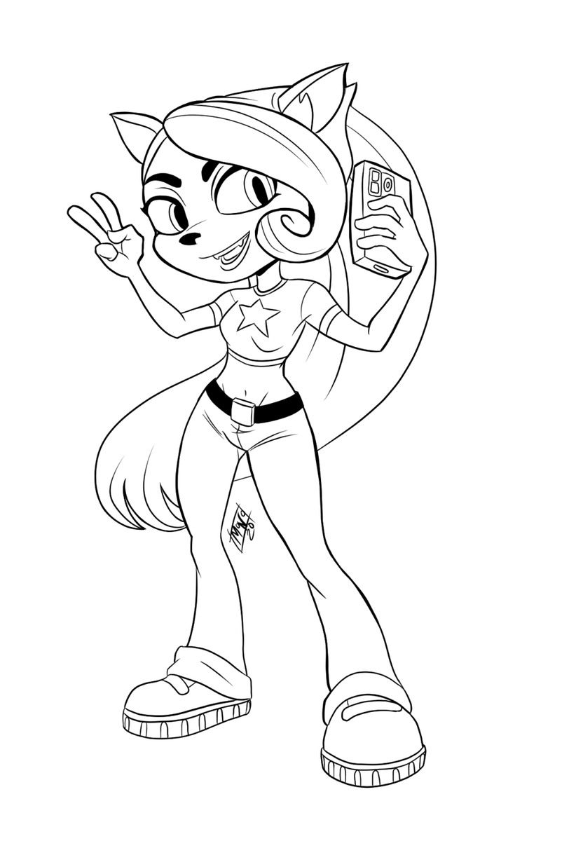 monophos's tweet photo. Coco in her CotT costume. 1 hour drawing. 
#CTRNitroFueled #CocoBandicoot #CrashoftheTitans #CrashBandicoot https://t.co/QNDaTSIbJe