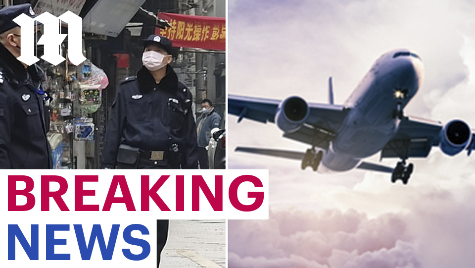 Daily_MailUS's tweet photo. Plane carrying 240 Americans evacuated from Wuhan is diverted to nearby military airbase #CoronavirusOutbreak https://t.co/1w34TnZC5o https://t.co/wHmUvM2Nm4