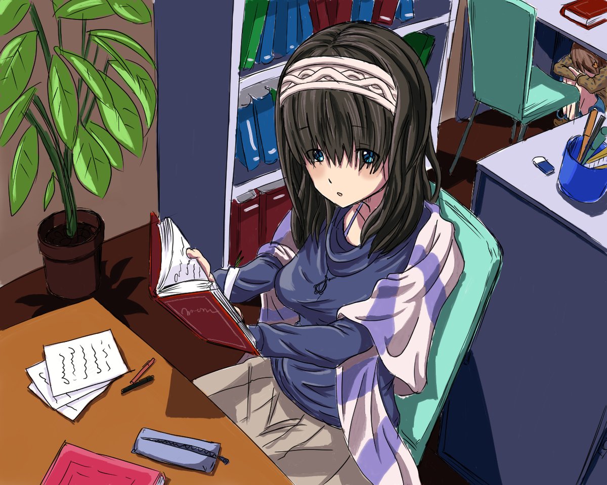 鷺沢文香 「#画力ビフォーアフター 
2017→2019
最初期の絵はさすがに恥ずかしいレベ」|あさなや@王都の外れの錬金術師コミックス3巻発売中！のイラスト