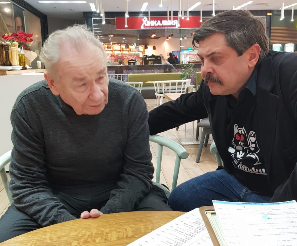 sbandera's tweet photo. Yesterday in Lviv, at the advance screening of #LethalKittens, I had a chance to sit down with Jurij #Shukhevych, who spent 34 years imprisoned by the Soviets for the "crime" of being born. https://t.co/sMYKLu5Ykb