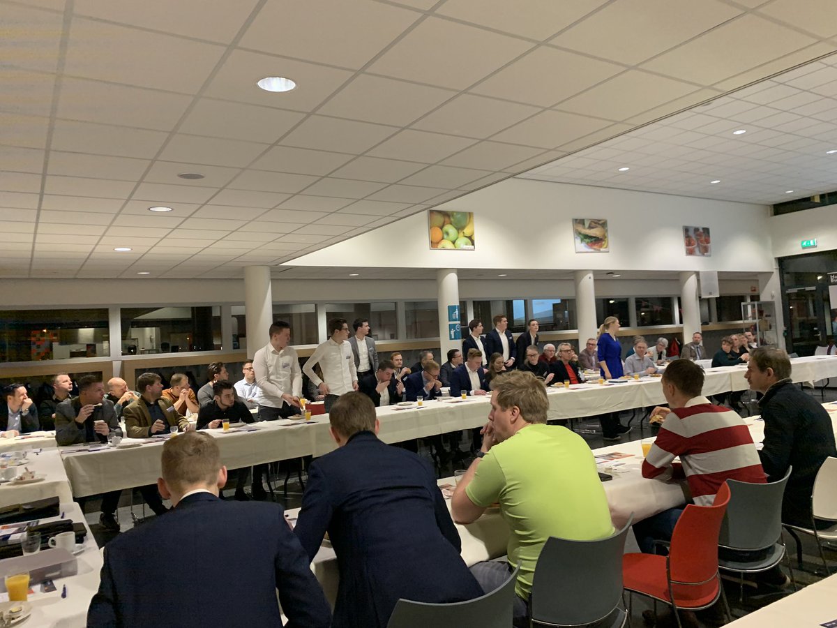 BNIElburg's tweet photo. Vanochtend is ons wekelijkse ontbijt niet in Elburg maar in Kampen bij het @Hoornbeeck waar we met 4 BNI chapters uit de regio te gast zijn. Het ontbijt (en alles er omheen) is uitstekend verzorgd door studenten commercieel. Bedankt! https://t.co/W9IezMX9EB