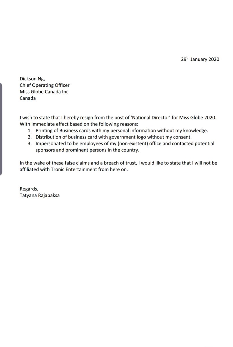 Tatyanalee94's tweet image. Fabricated false information circulating around social media re my affiliation with Tronic Entertainment at an Executive Capacity. I reject these false claims with great responsibility, &amp;amp; resign from any affiliation I currently hold with the aforementioned organisation. Ref below