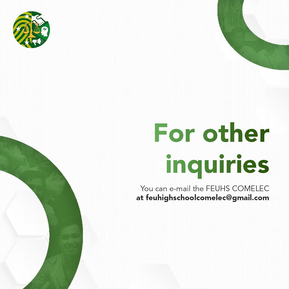 FEUHSCOMELEC's tweet photo. The deadline of the ONLINE APPLICATIONS is on January 31, 2020 at 10:00 PM.

Should you have other inquiries and concerns, do not hesitate to contact us at feuhighschool@gmail.com https://t.co/jaQtdJ0rZA