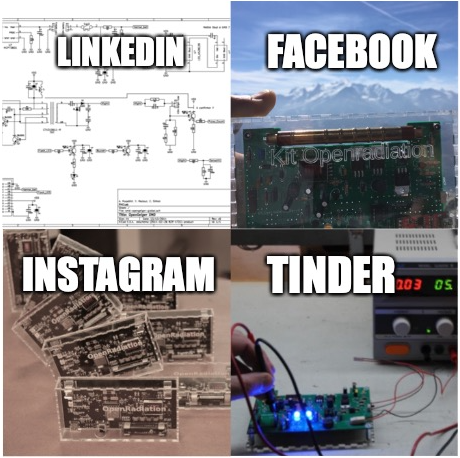 4 vues du compteur Geiger connecté OpenRadiation