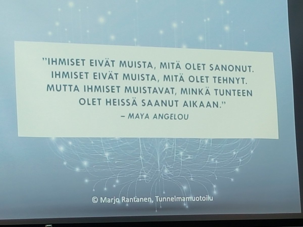 Päivän muistutus. #tunnelmajohtaminen #tunnelmamuotoilu <a href="/marjo_rantanen/">Marjo Rantanen</a> #kielo_office_solutions #innova3
