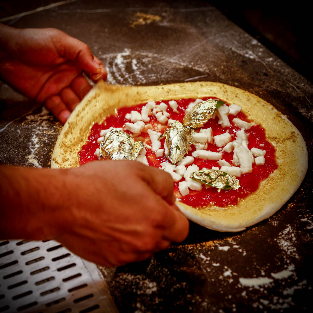 PizzaChefJohnny's tweet image. Introducing The Golden Margherita for National Pizza Day! Golden crust, golden basil, topped with more gold. All the gold, available on National Pizza day, 9th February ONLY across all @gradigroup venues!!  #Nationalpizzaday