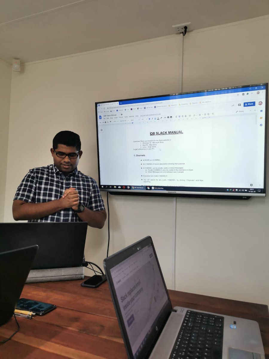 QuickBuy_Prop's tweet photo. Slack training presented by Ashwin.

For a great office experience try out Slack. :D 

#slack #training #quickbuyproperties #quickbuyinvest #learning https://t.co/D8eL9JG5ee