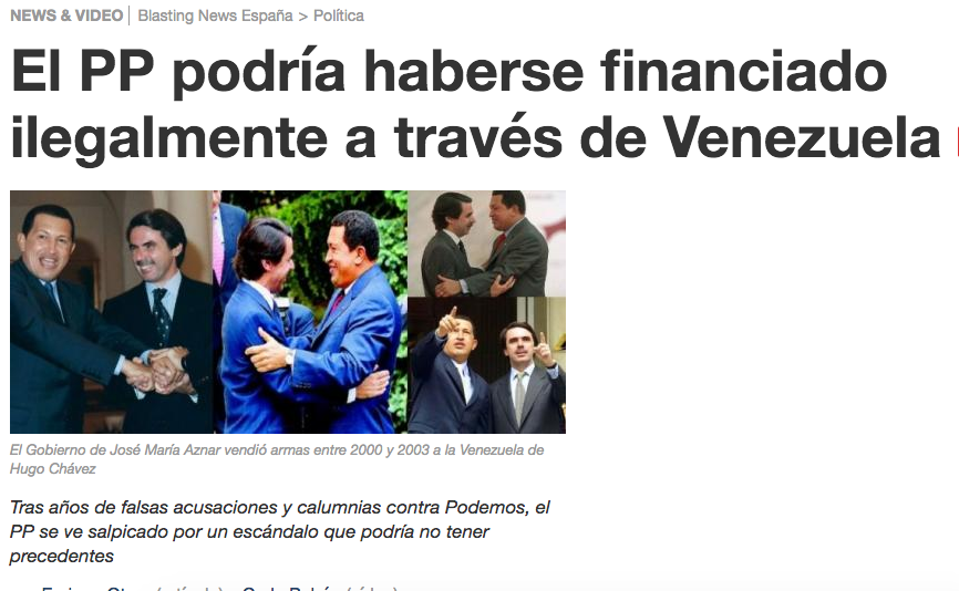 MonederoJC's tweet photo. Pues como siempre ocurre con los corruptos en el  @PPopulares, hacen negocios ilegales con Venezuela pero acusan a otros. Aznar, Correa, González, Mariscal de Gante podrían contar sus contactos en Caracas. ¿Dónde no han hecho negocios los corruptos del PP? Su runrun huele. https://t.co/OALBEwLc3W